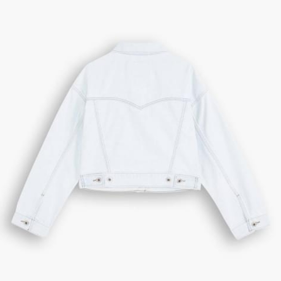 NWT Levi's SilverTab Light Wash Home Sweet Home Cropped Trucker Jacket M - Picture 4 of 6